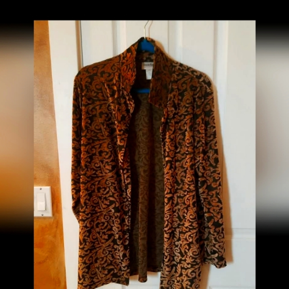 Velvet cardigan